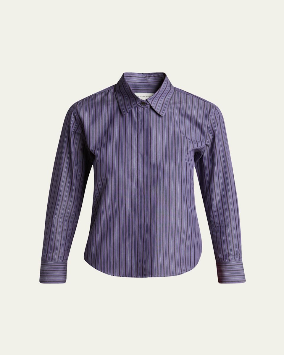 Clavini Stripe Button Down Shirt